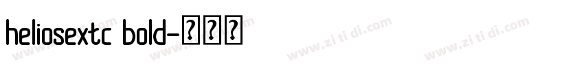 heliosextc bold字体转换